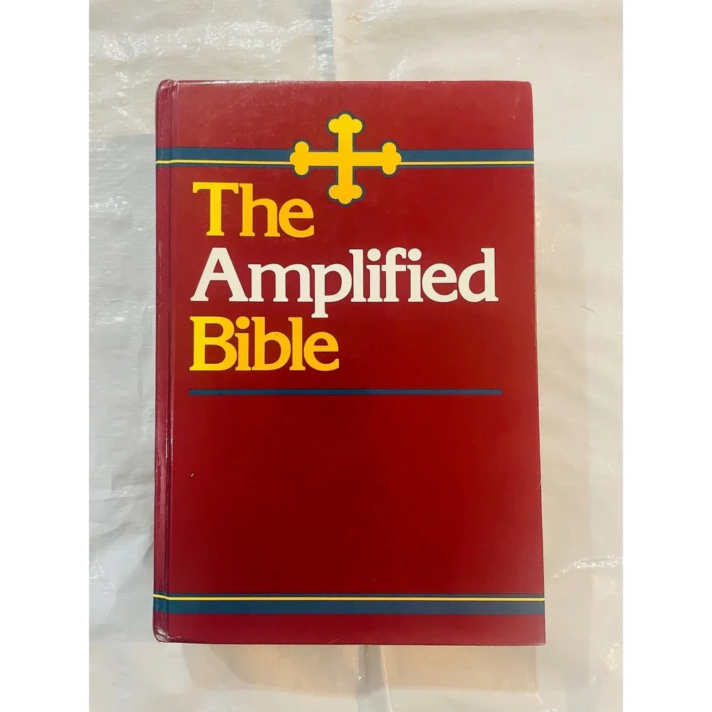 Amplified Bible AMP Zondervan Hardcover Red 1992 Old New Testament Study Bible